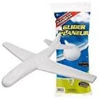Planeur foam glider plane disassembled pieces showing easy slot assembly for DIY crafting.