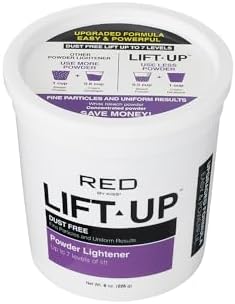Red by Kiss professional hair salon bleaching powder fine particles texture
