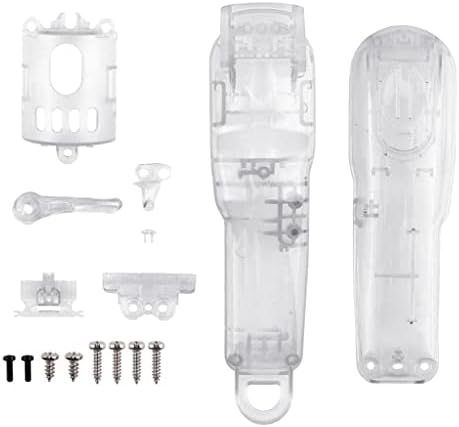 Clear custom transparent clipper shell showing compatibility detailing for cordless models.
