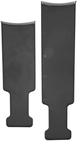 Side view of balayage board showing flat surface for hair dye application