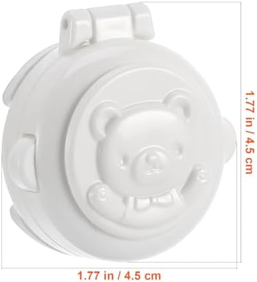 White child proof safety cover for home appliances on white background