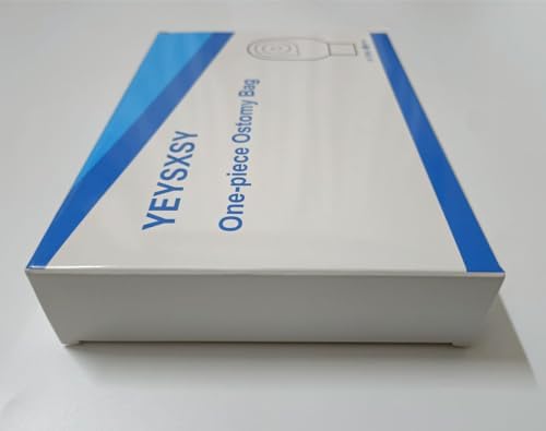 Complete box of ten medical grade drainable pouches for ileostomy care
