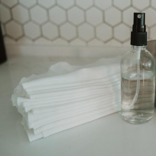 Eco-friendly washable baby wipes flat lay photography