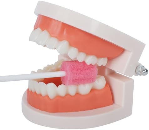 Set of 100 pieces of Qyoswab medical grade oral swabs for dry mouth relief.