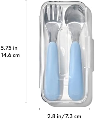 OXO Tot utensil set packaging and travel case contents