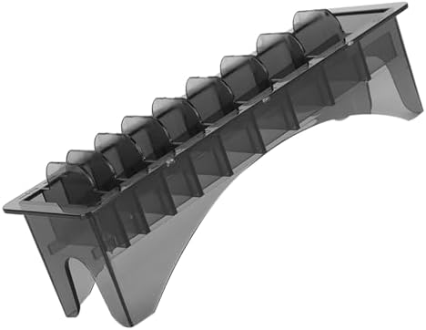 Durable plastic hair clipper guard accessory tray displaying structural details and clean compartments.
