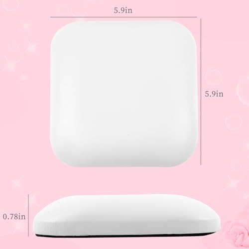 Non-slip base detail of white nail elbow cushion