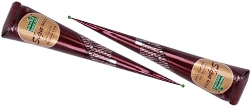 Long lasting plant based hair dye paste for glossy reddish brown hair tones