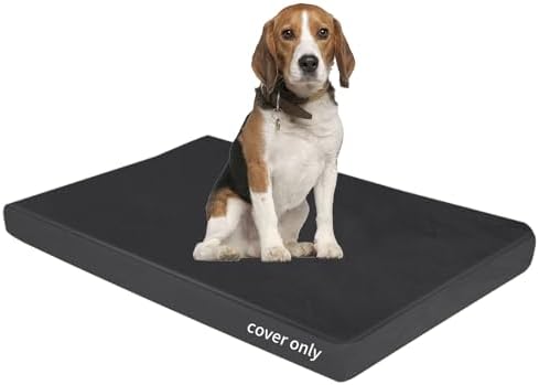 LWFCOEE pet bedding liner side profile view highlighting the thick four inch depth and durable nylon zipper.