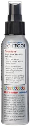 Natural peppermint and tea tree foot spray for athletic footwear freshness.