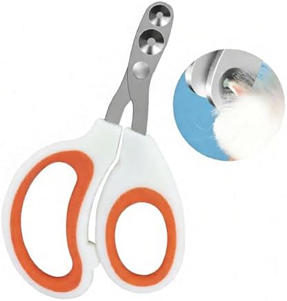 Auvotuis pet claw trimmers side view highlighting the sharp stainless steel blades.