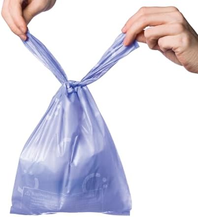 Side profile of Ubbi 200 count diaper sack box