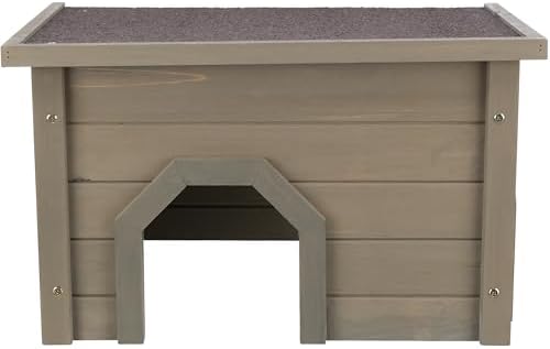 TRIXIE Indoor & Outdoor Small Animal Hideout Shelter for Rabbits and Guinea Pigs, Weatherproof Hide House with Two Entrances, Easy Assembly, Animal-Safe Design - Image 2