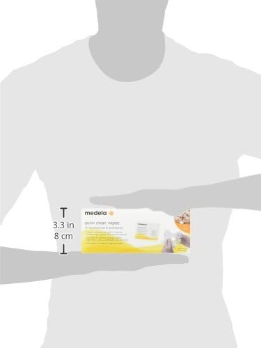 Medela bleach free pump and surface wipes box showing back label instructions