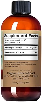 Vegan and gluten free liquid copper supplement from USA highlighting pure clean ingredients