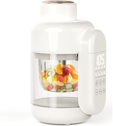 Dorfly non plastic baby food processor with twelve ounce glass bowl detached