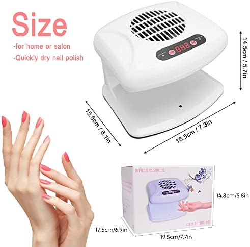 Oubrelu white air nail dryer top view