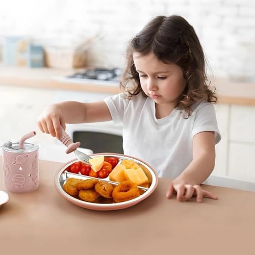 PandaEar toddler feeding set with suction plate and bowl