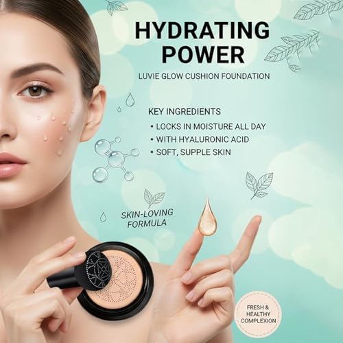 Full coverage makeup transformation showing smooth dewy skin texture side by side.