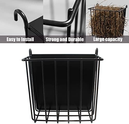 2PCS Rabbit Hay Feeder Guinea Pig Hay Feeder with Heavy-Duty Metal Frame Rabbit Hay Holder for Cage - Bunny Hay Feeder,for Rabbits Guinea Pigs Bunny Chinchillas - Image 7