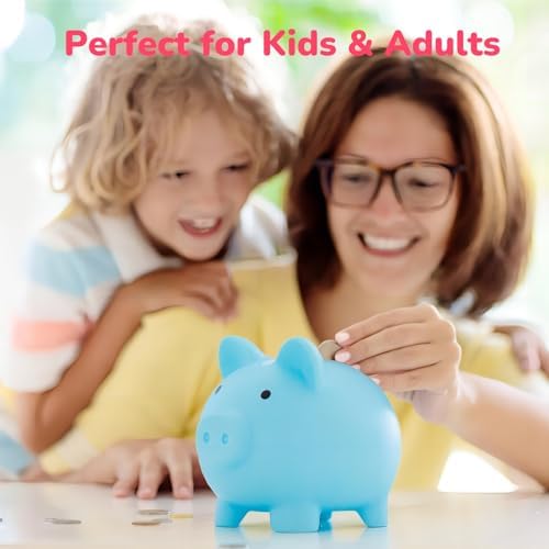 Sbrvaniy cute pig coin bank packaged neatly as a birthday gift option for boys and girls.
