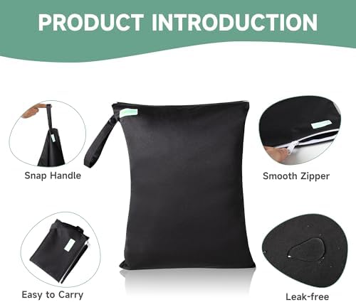 Wegreeco wet dry bag showing dual zipper compartments