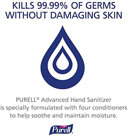 Purell Advanced Hand Sanitizer Refreshing Gel, Clean Scent, 2 fl oz Travel Size Flip Cap Bottle (Pack of 6) – 3155-04-EC - Image 6