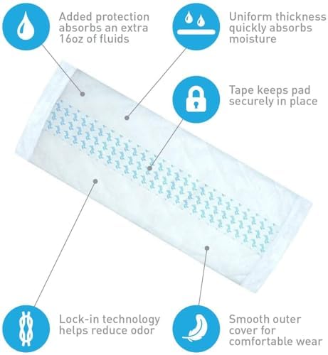 BrightCare adult diaper liner showing flow-through backing detail