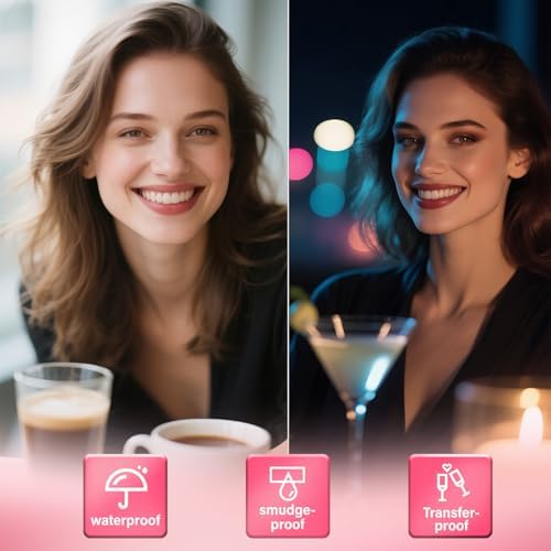 Lip Stain - Lip Stain Peel Off | Waterproof, Transfer-Resistant, Smudge-Proof | Precise Application, One-Peel Finish | Long Lasting Lip Liner Stain for All-Day Color Hold(Coral Pink) - Image 3
