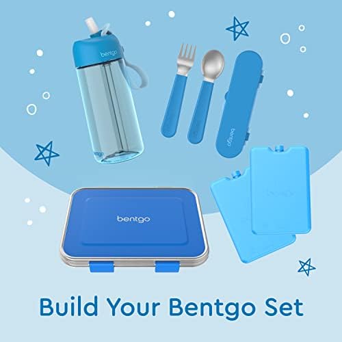 Bentgo Kids lunch accessories blue stainless steel utensil set