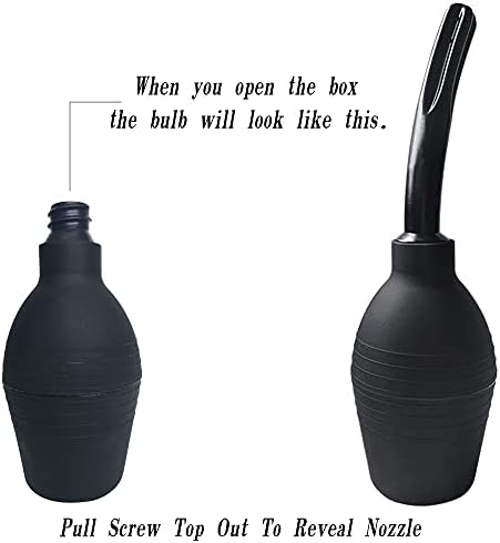 Abyclean 310ml large capacity black silicone douche for home wellness