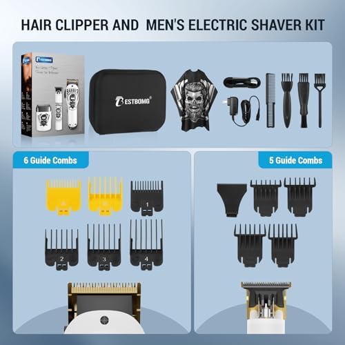 BESTBOMG premium packaging box designed as a complete mens professional grooming gift set.