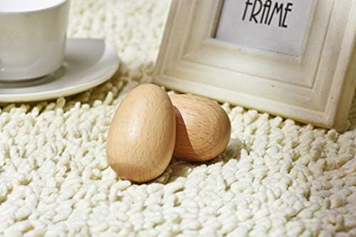 MGTECH authentic imported wooden rattle percussion set showing accurate egg size proportions
