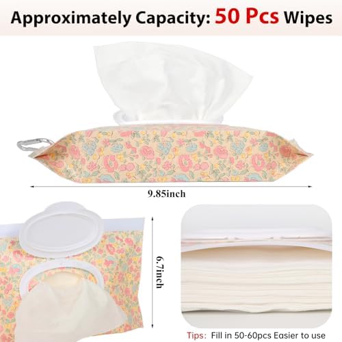 Two pack Yahuipeius portable wipe dispensers for travel