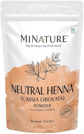 Cassia Obovata colorless hair conditioning powder packaging back view with directions