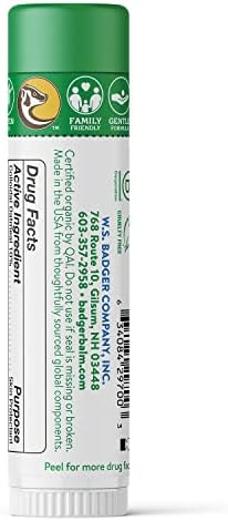 Organic anti itch balm stick for sensitive skin and family use