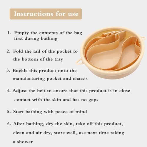 Packaging contents of the Shanzhinan ostomy supplies including one reusable shower cover and one elastic strap.