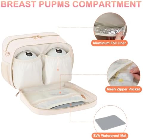 Piioser insulated travel bag showing interior bottle storage