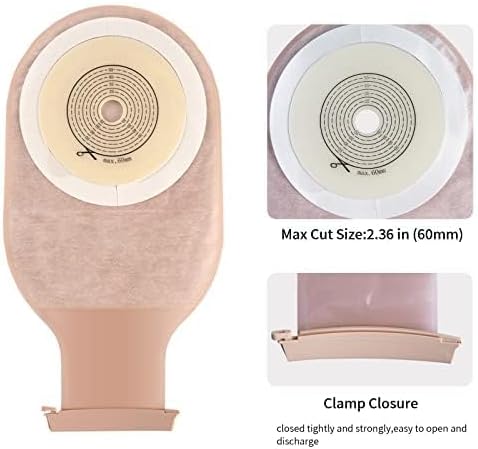 Heagimed ostomy supplies showing cut to size hydrocolloid barrier backing paper