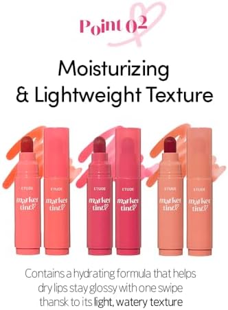 ETUDE Dear Darling portable lip tint pen package contents