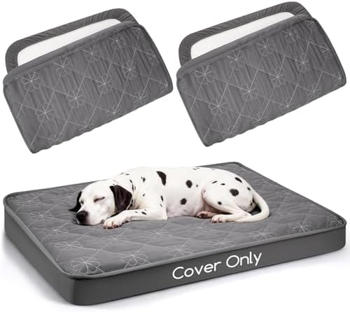 Greatbond replacement pet bed liner pack of two in grey color.
