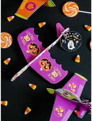 Bulk pack of fifty individual non-candy Halloween trick or treat toy kits