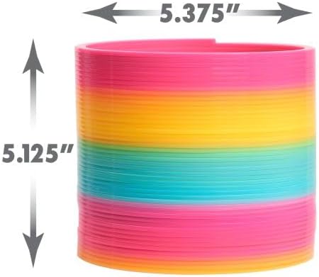 Authentic USA imported rainbow giant slinky package view
