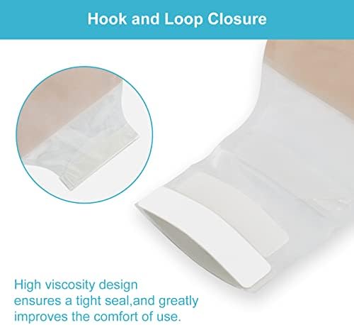 Konweda drainable colostomy bag detailing the integrated odor barrier film and activated carbon filter