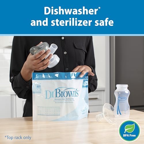 Dr. Brown's manual breast pump packaging showing authentic imported USA product labeling.