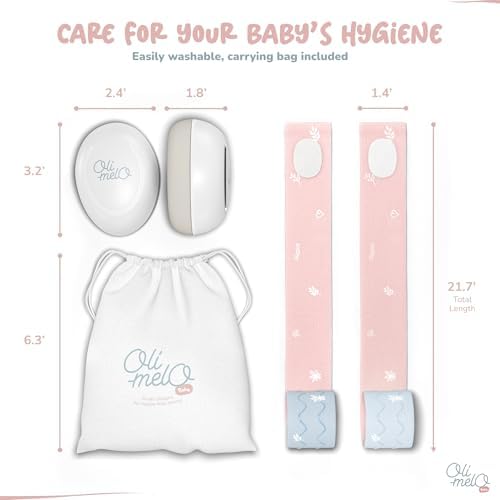 Authentic Oli-Melo baby hearing protection packaging for USA imported quality.