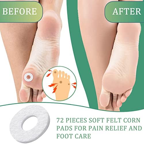Durable felt foot protectors for men and women to prevent shoe friction and blisters.