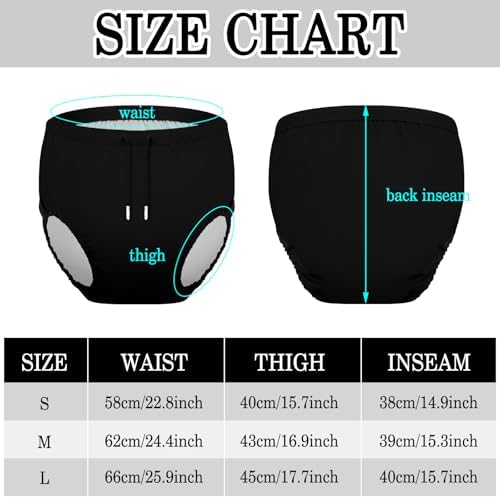 Two piece set of Glitopper reusable adult incontinence swimwear