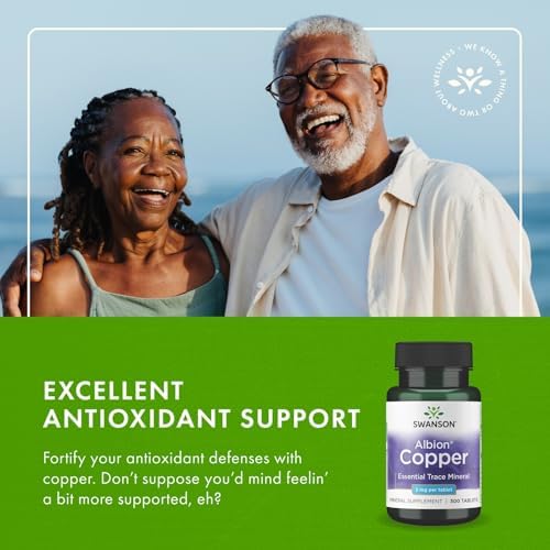 Swanson Copper Chelate trace mineral tablets
