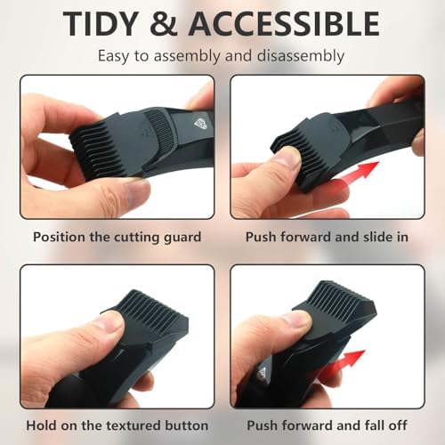 High quality ABS plastic guide combs replacement kit for body trimmers displayed on a clean background.